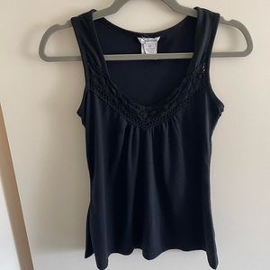vintage black lace cami